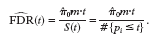 Formula for FDR(t)